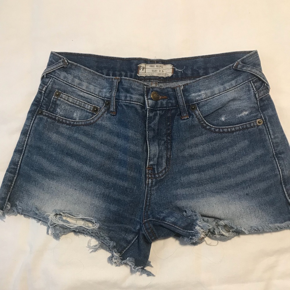 Free people denim shorts